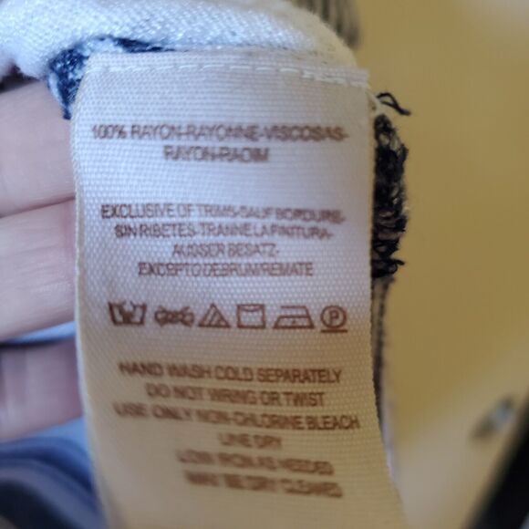 Free People On the Road Stripes Oversize Hi-Lo Hem Oxford Shirt Top S Women - Picture 9 of 12